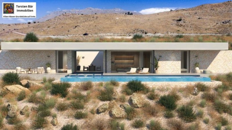 Agios Pavlos Kreta Kreta, Agios Pavlos Villa mit atemberaubendem Meerblick (Off Plan) Haus kaufen
